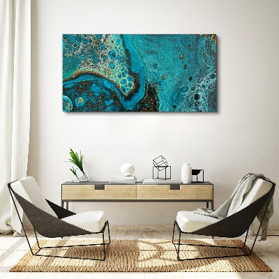Ocean waves in blue tones Canvas wall art