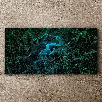 Waves and lines in motion Print on canvas