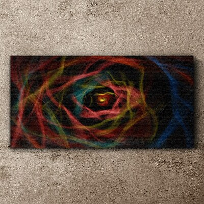 A swirl of colored lights Canvas wall art