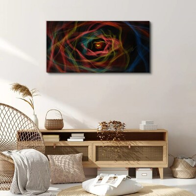 A swirl of colored lights Canvas wall art