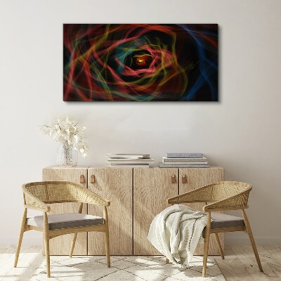 A swirl of colored lights Canvas wall art