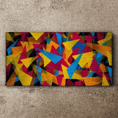 Colorful Geometries in Motion Canvas wall art