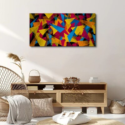 Colorful Geometries in Motion Canvas wall art