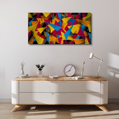 Colorful Geometries in Motion Canvas wall art