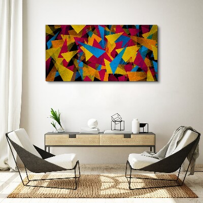 Colorful Geometries in Motion Canvas wall art