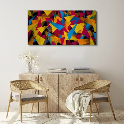 Colorful Geometries in Motion Canvas wall art