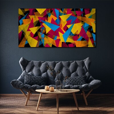 Colorful Geometries in Motion Canvas wall art