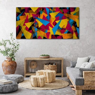 Colorful Geometries in Motion Canvas wall art