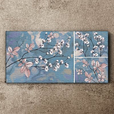 Flowers branches Canvas Wall art