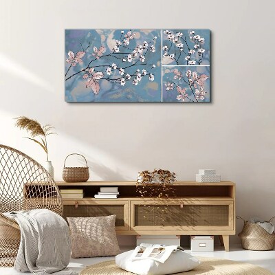 Flowers branches Canvas Wall art