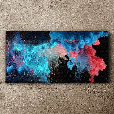 Colorful clouds in motion Canvas wall art