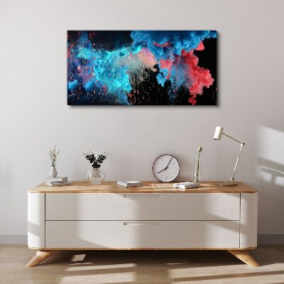 Colorful clouds in motion Canvas wall art