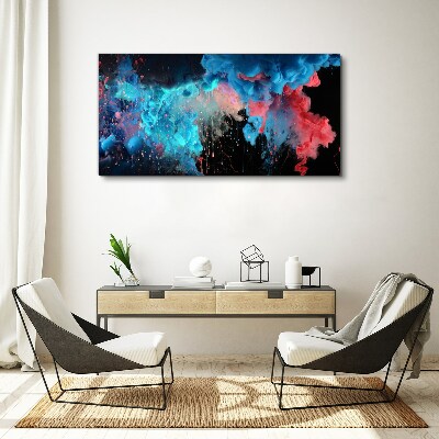 Colorful clouds in motion Canvas wall art