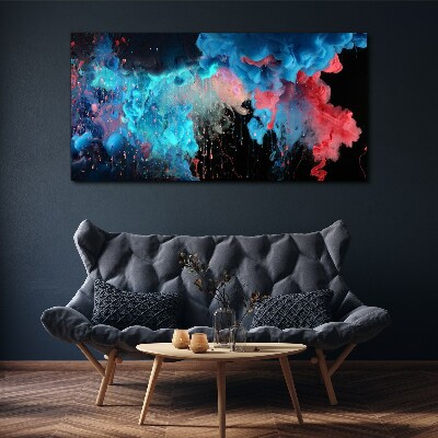 Colorful clouds in motion Canvas wall art
