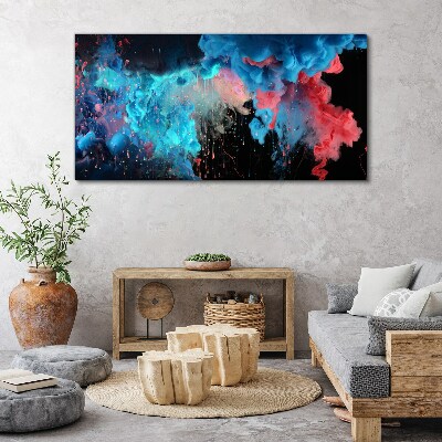 Colorful clouds in motion Canvas wall art