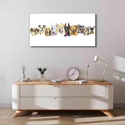 Dog friendships Canvas wall art