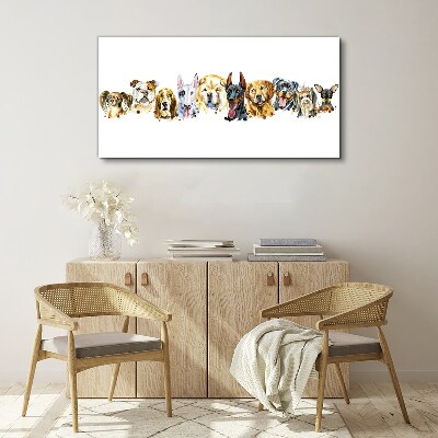 Dog friendships Canvas wall art