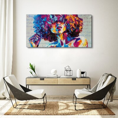 Abstract portrait of a woman Canvas Wall art