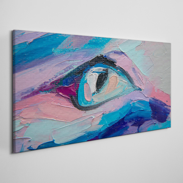 A misty look in pastel colors Canvas wall art