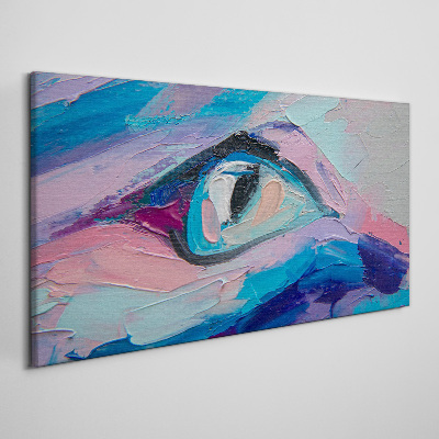 A misty look in pastel colors Canvas wall art