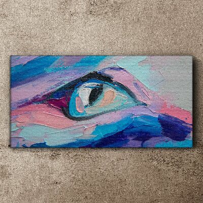 A misty look in pastel colors Canvas wall art