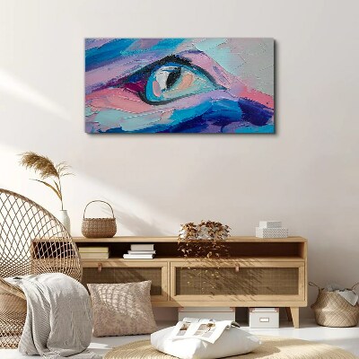 A misty look in pastel colors Canvas wall art
