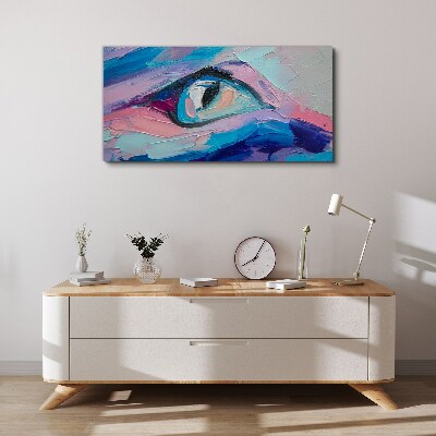 A misty look in pastel colors Canvas wall art