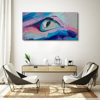 A misty look in pastel colors Canvas wall art