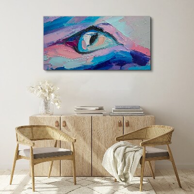 A misty look in pastel colors Canvas wall art