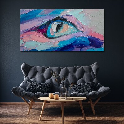 A misty look in pastel colors Canvas wall art
