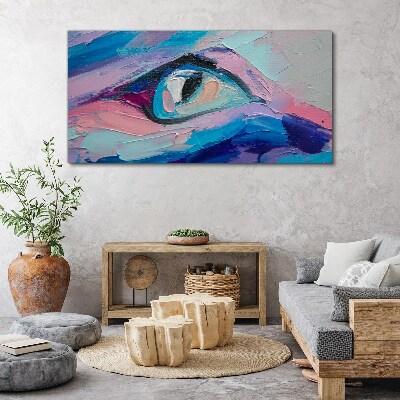 A misty look in pastel colors Canvas wall art