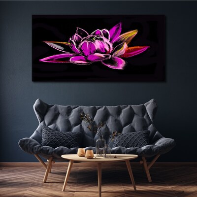 Abstract flowers Canvas Wall art