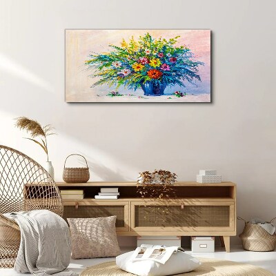 Abstract flowers Canvas Wall art