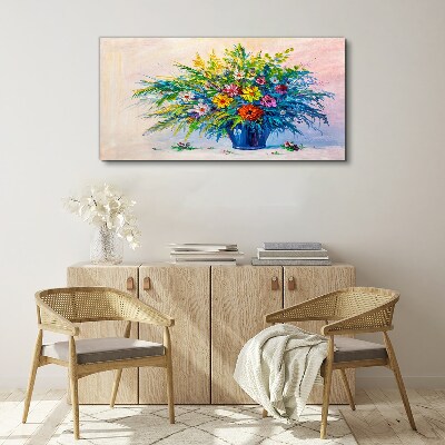 Abstract flowers Canvas Wall art