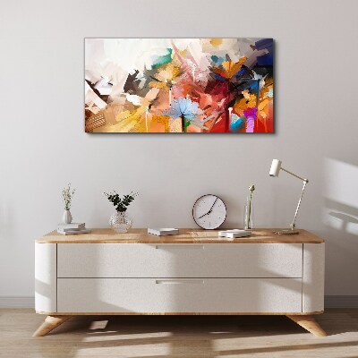 Abstract flowers Canvas Wall art