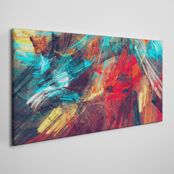 Dynamic explosion of colors Print on canvas