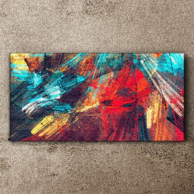 Dynamic explosion of colors Print on canvas