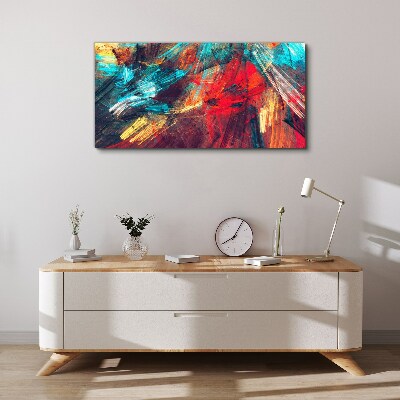 Dynamic explosion of colors Print on canvas