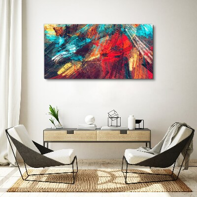 Dynamic explosion of colors Print on canvas