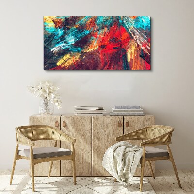 Dynamic explosion of colors Print on canvas