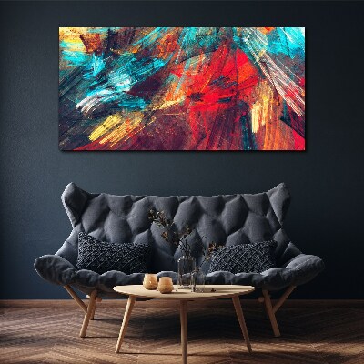 Dynamic explosion of colors Print on canvas