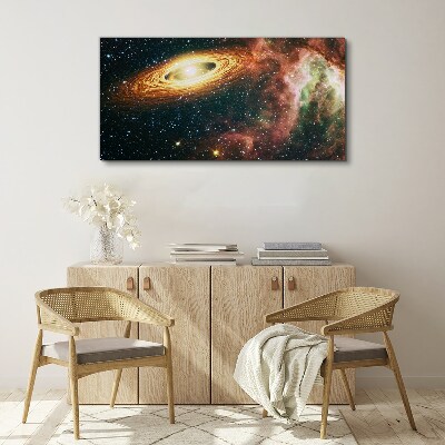 Space star night sky Canvas Wall art