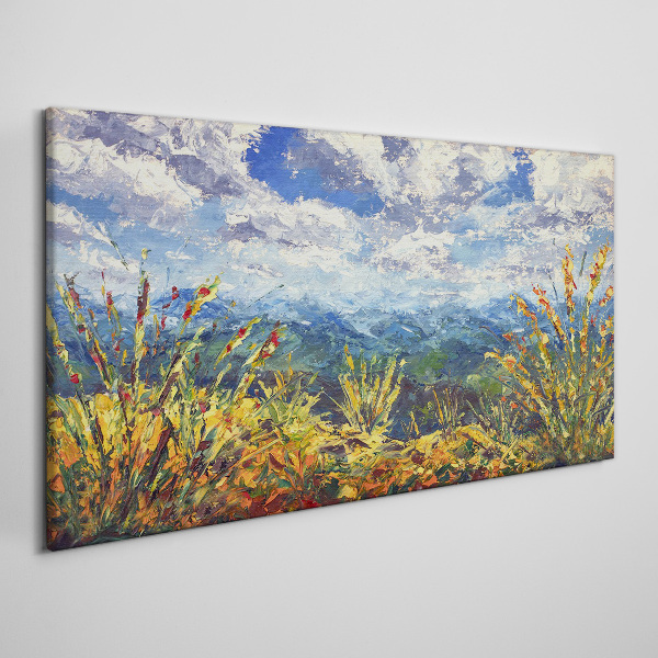 Summer mountain landscapes Print on canvas