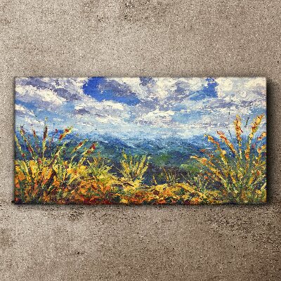 Summer mountain landscapes Print on canvas