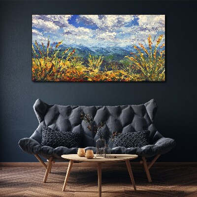 Summer mountain landscapes Print on canvas