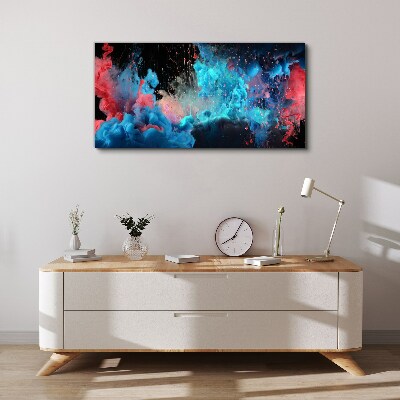 Expression of colors in motion Canvas wall art
