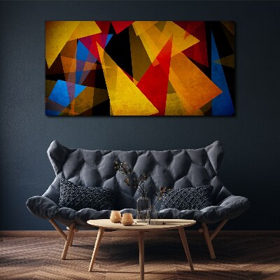 Geometry abstraction threesome Canvas Wall art