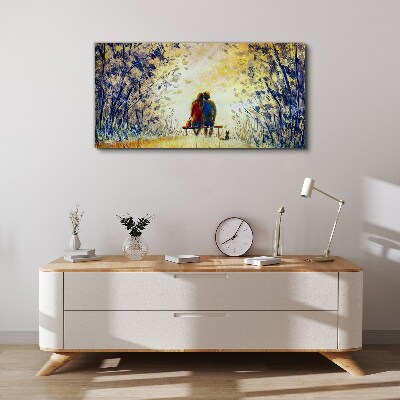 Love in the wind Print on canvas