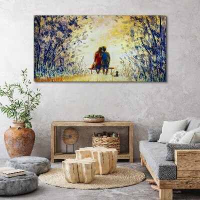 Love in the wind Print on canvas