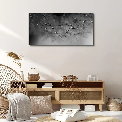 Water abstraction dandelion Canvas Wall art